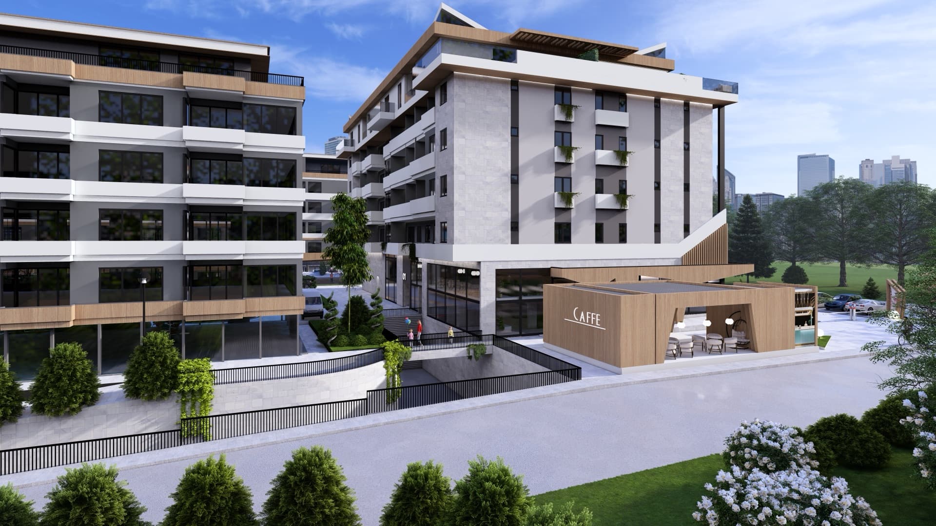 Prizemlje sa poslovnim prostorima i kafićem